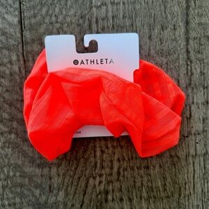 Athleta Oversized Scrunchie - Bright Coral - One Size